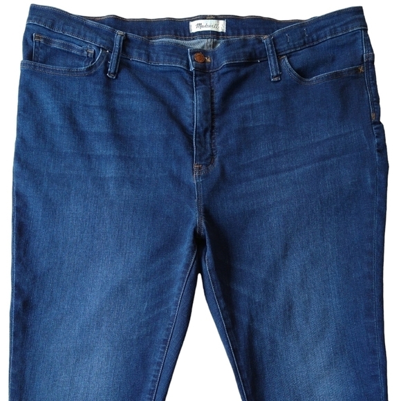 Madewell 9" Mid Rise Skinny Jeans Dark Wash Magic Pockets L9933 - Picture 5 of 11